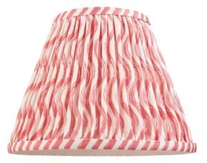 Endon 113058 Ripple Tapered Lamp Shade 25 cm In Coral Pink