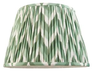 Endon 113068 Zigzag Tapered Lamp Shade 35 cm In Cotswold Green