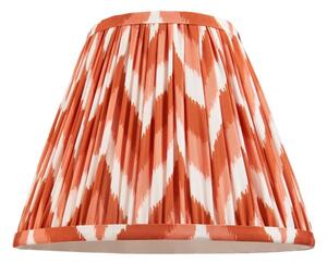 Endon 113072 Zigzag Tapered Lamp Shade 25 cm In Apricot Orange