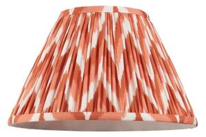 Endon 113073 Zigzag Tapered Lamp Shade 30 cm In Apricot Orange