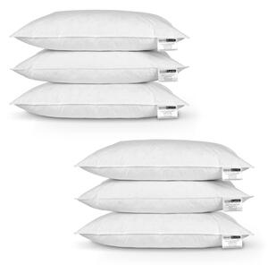 Homescapes 6 Luxury White Duck Feather Pillows