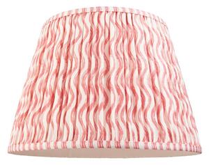 Endon 113061 Ripple Tapered Lamp Shade 40 cm In Coral Pink