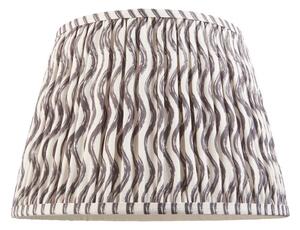 Endon 112928 Ripple Tapered Lamp Shade 35 cm In Pearl Grey Finish