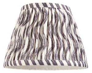 Endon 112925 Ripple Tapered Lamp Shade 20 cm In Pearl Grey Finish
