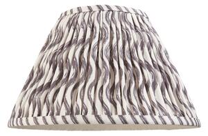 Endon 112927 Ripple Tapered Lamp Shade 30 cm In Pearl Grey Finish