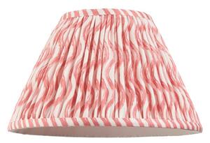 Endon 113059 Ripple Tapered Lamp Shade 30 cm In Coral Pink