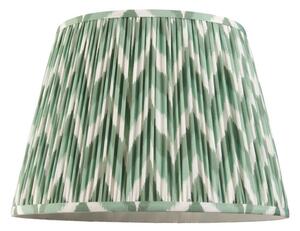 Endon 113069 Zigzag Tapered Lamp Shade 40 cm In Cotswold Green