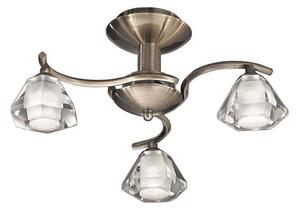 Franklite FL2163/3 Twista 3 Light Bronze Semi Flush Light