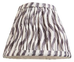 Endon 112924 Ripple Tapered Lamp Shade 16 cm In Pearl Grey Finish