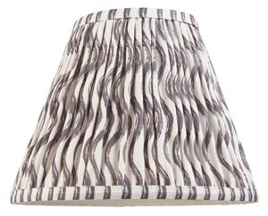 Endon 112926 Ripple Tapered Lamp Shade 25 cm In Pearl Grey Finish