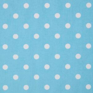 Homescapes Pure Cotton Blue Polka Dots Curtain Fabric Material