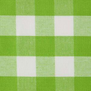 Homescapes Green Block Check Gingham Cotton Fabric Material, Per Metre