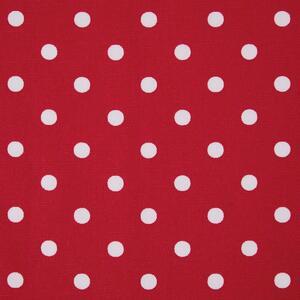 Homescapes Pure Cotton Red Polka Dots Curtain Fabric Material