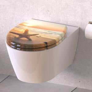 SCHÜTTE Duroplast Toilet Seat with Soft-Close SEA STAR Printed