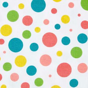 Homescapes Pure Cotton Multi-Colour Polka Dots Curtain Fabric Material