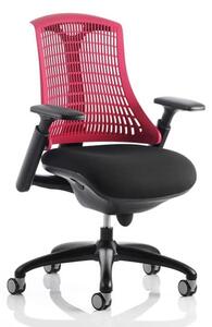 Flex Task Office Chair In Black Frame With Red Back