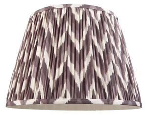Endon 111327 Zigzag Tapered Lamp Shade 40 cm In Pearl Grey