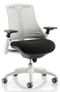 Flex Task Office Chair In White Frame With White Back