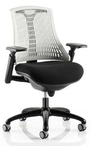 Flex Task Office Chair In Black Frame With White Back