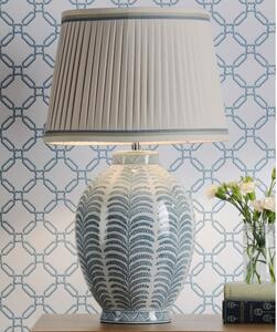 Laura Ashley Stannard Table Lamp In Blue Ceramic With Shade LA3756620-Q