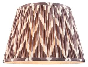 Endon 111326 Zigzag Tapered Lamp Shade 35 cm In Pearl Grey