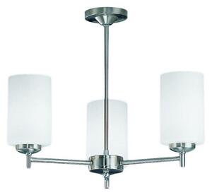 Franklite CO9303/727 Decima 3 Light Semi Flush Ceiling Light