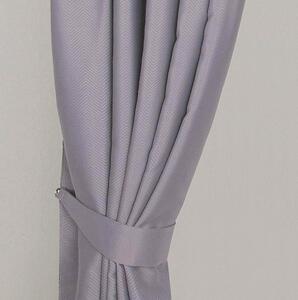 Homescapes Grey Herringbone Chevron Curtains Tie Backs Pair