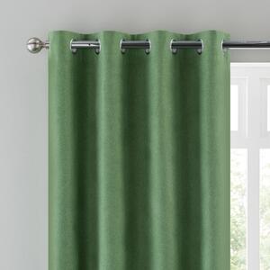 Luna Brushed Blackout Eyelet Curtains