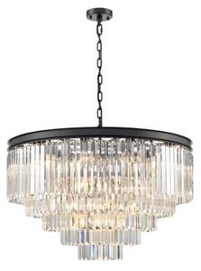 Franklite Perdita 27 Light Ceiling Pendant Light In Matt Black Finish FL2413-27