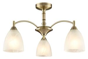 Franklite Emmy FL2105/3 3 Light Bronze Semi-Flush Ceiling Light