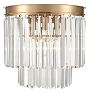 Franklite Perdita Crystal 3 Light Wall Light In Aged Brass Finish FL2465-3