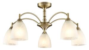 Franklite Emmy Fl2105/5 5 Light Bronze Semi-Flush Ceiling Light