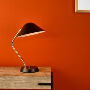 Erna Task Table Lamp In Polished Brass And Satin Brass Finish ERN4122