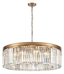 Franklite Perdita 10 Light Ceiling Pendant Light In Aged Brass Finish FL2465-10