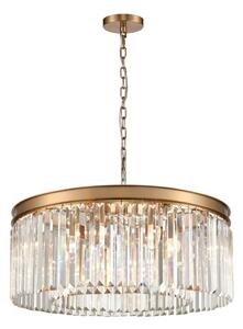 Franklite Perdita 8 Light Ceiling Pendant Light In Aged Brass Finish FL2465-8