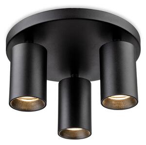 Firstlight 2926BK Max 3 Light Round Ceiling Spotlight In Black Finish