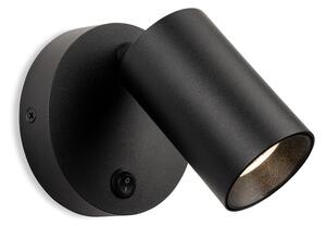 Firstlight 2924BK Max Switched Wall Spotlight In Black Finish