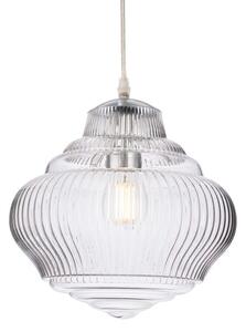 Firstlight 6941CH Brunswick Ceiling Pendant Light In Chrome Finish With Clear Decorative Glass