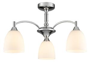 Franklite FL2087/3 Emmy 3 Light Chrome Semi-Flush Ceiling Light