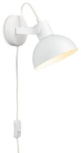 Firstlight 6899WH Plug-in Switched Wall Light In White Finish
