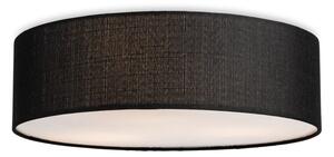 Firstlight 6882BK Camden Flush Ceiling Light With Black Linen Shade