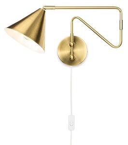 Firstlight 6900BB Plug-in Switched Wall Light In Brushed Brass Finish