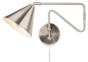 Firstlight 6900BS Plug-in Switched Wall Light In Brushed Steel Finish