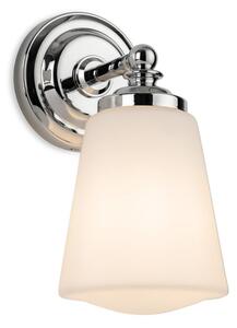 Firstlight 6862CH Ocean Wall Light In Chrome with Opal White Glass IP44