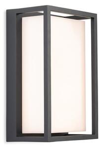 Firstlight 6830GP Lyon LED Wall Light In Graphite with Opal White Polycarbonate Diffuser