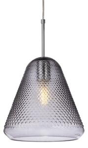 Firstlight 6839CH Fortune Ceiling Pendant Light In Chrome with Smoked Decorative Glass