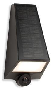 Firstlight 6812BK Augusta LED Solar Wall Light with PIR In Black Finish
