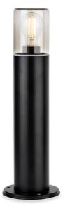 Firstlight 6803BK Manor Post Light In Black With Smoked Glass