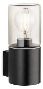 Firstlight 6801BK Manor Wall Light In Black Finish With Smoked Glass