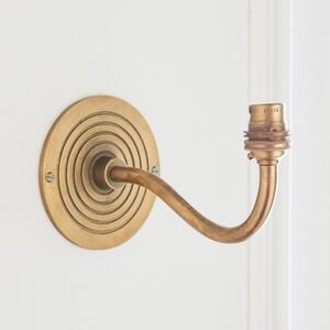 Endon 113593 Ripple Curve Wall Light Only In Antique Brass Finish